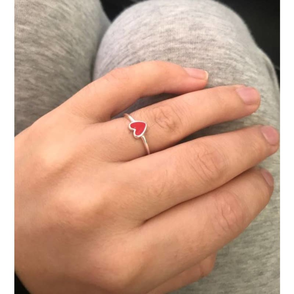 Adjustable Red Heart Ring - Picture 4 of 4